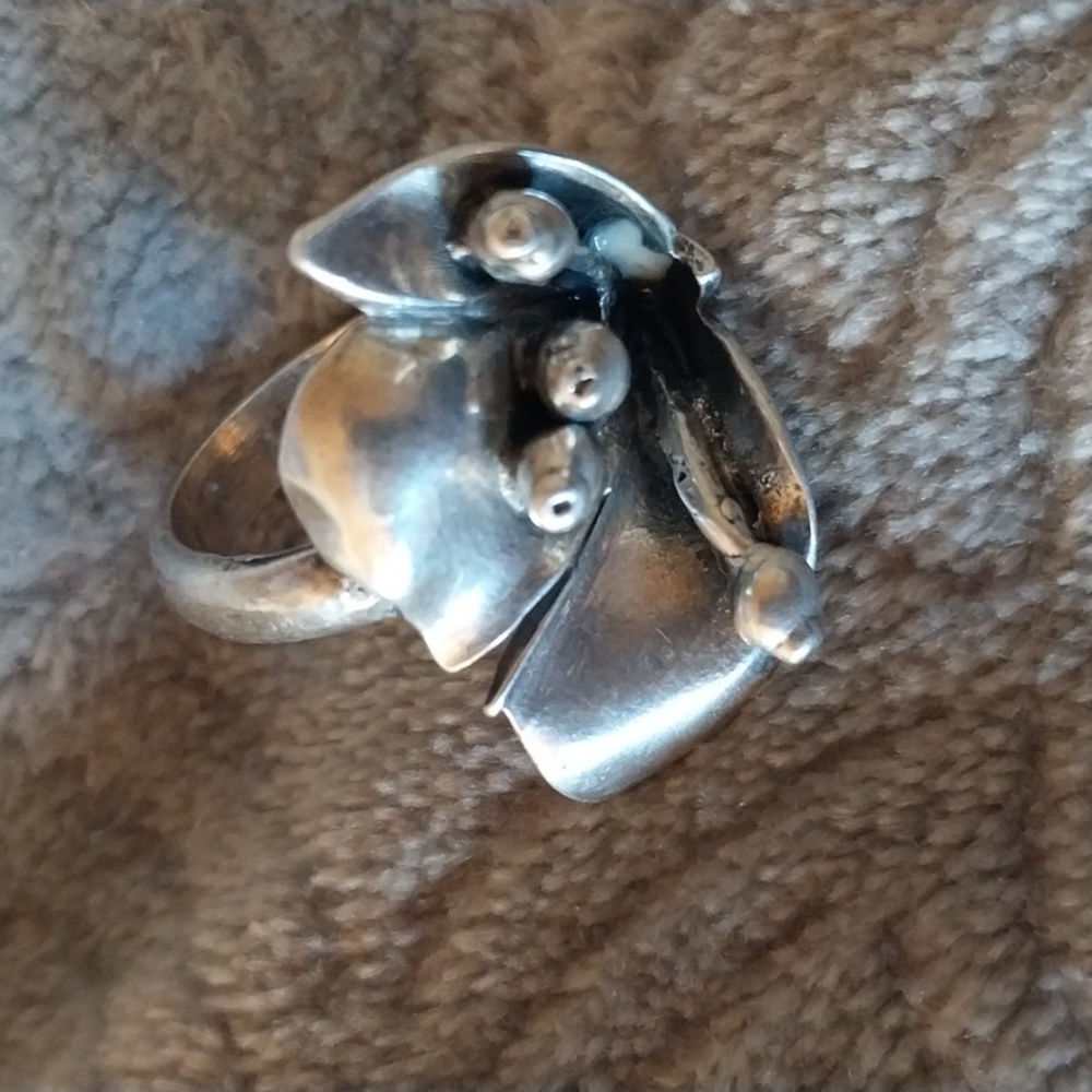 Handmade Sterling ring from 1940's.